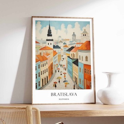 5_Bratislava Poster, Slowakei Poster, Mitteleuropa Poster, Reiseposter, Wand
