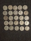 Lot of 25 Roosevelt Dimes 1946-1964 Mixed Dates - 90% Silver