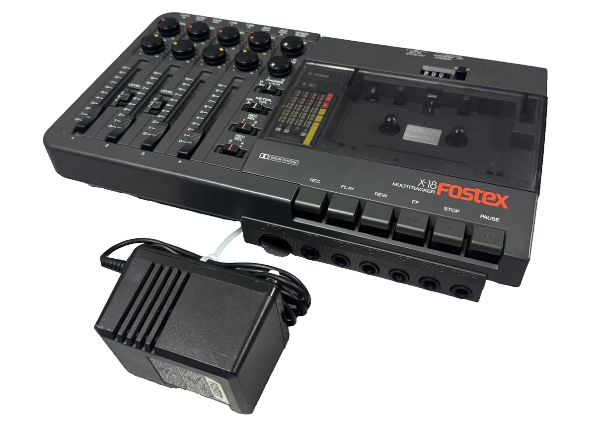 【美品】FOSTEX Ｘ－１８　フォステクス　マルチトラックレコーダー Fostex X-18 Multitracker 4 Track Cassette Tape Recorder 2 Head