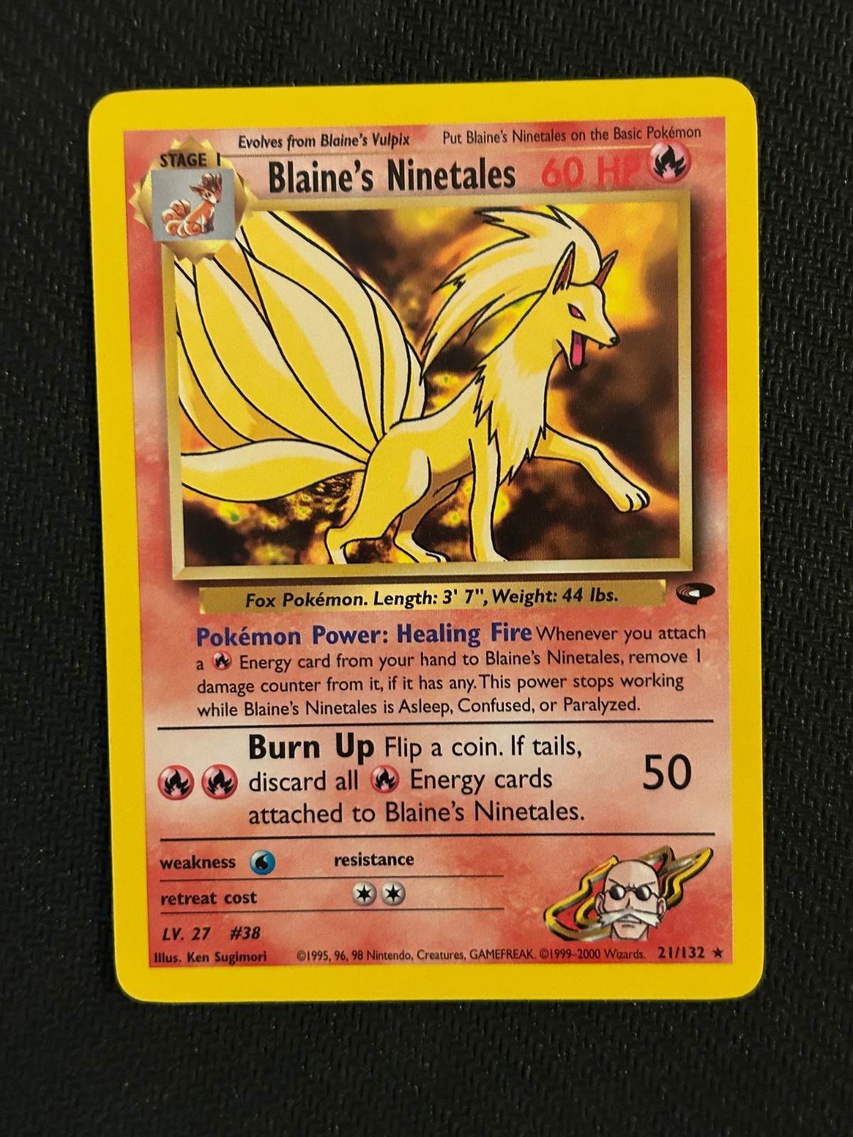 Blaine's Ninetales 21/132 Gym Challenge Regular NM