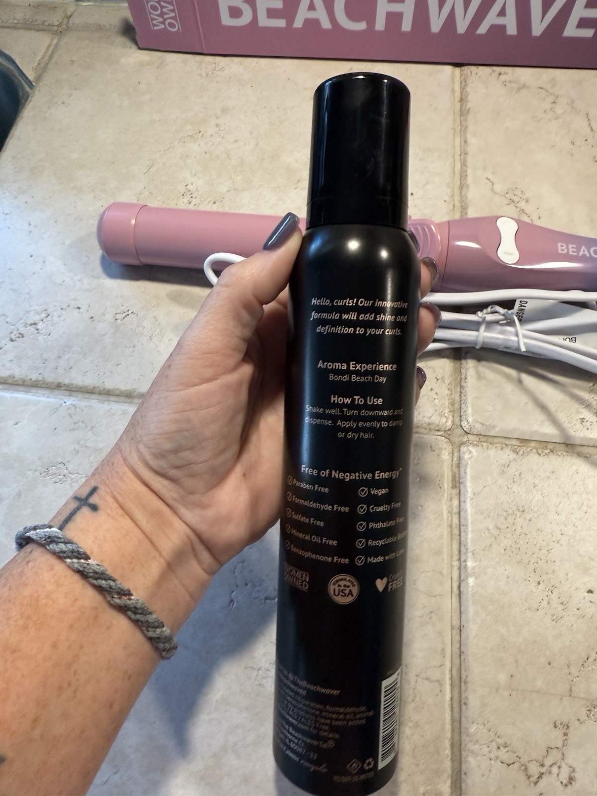 Beachwaver B1.25 Rotating Curling Iron - Pink Sunset, Brand New Open Box 1.25 "