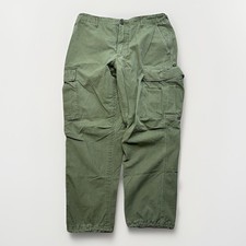 Vtg 1967 Vietnam OG 107 Ripstop Tropical Combat Jungle Pants Trousers Sz M Short