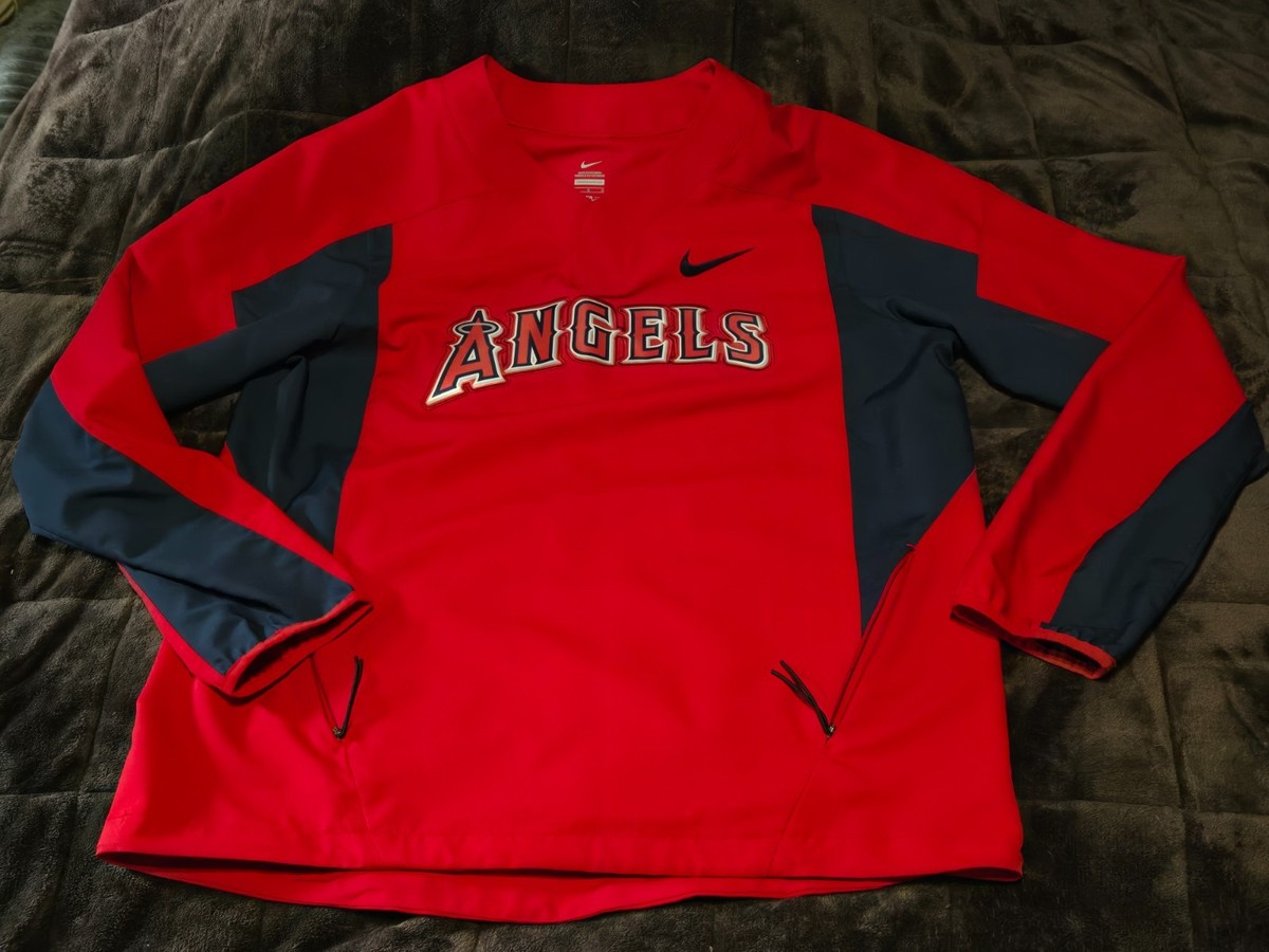 NIKE LOS ANGELES ANGELS Light Spring Jacket-Mens LARGE One-Button 