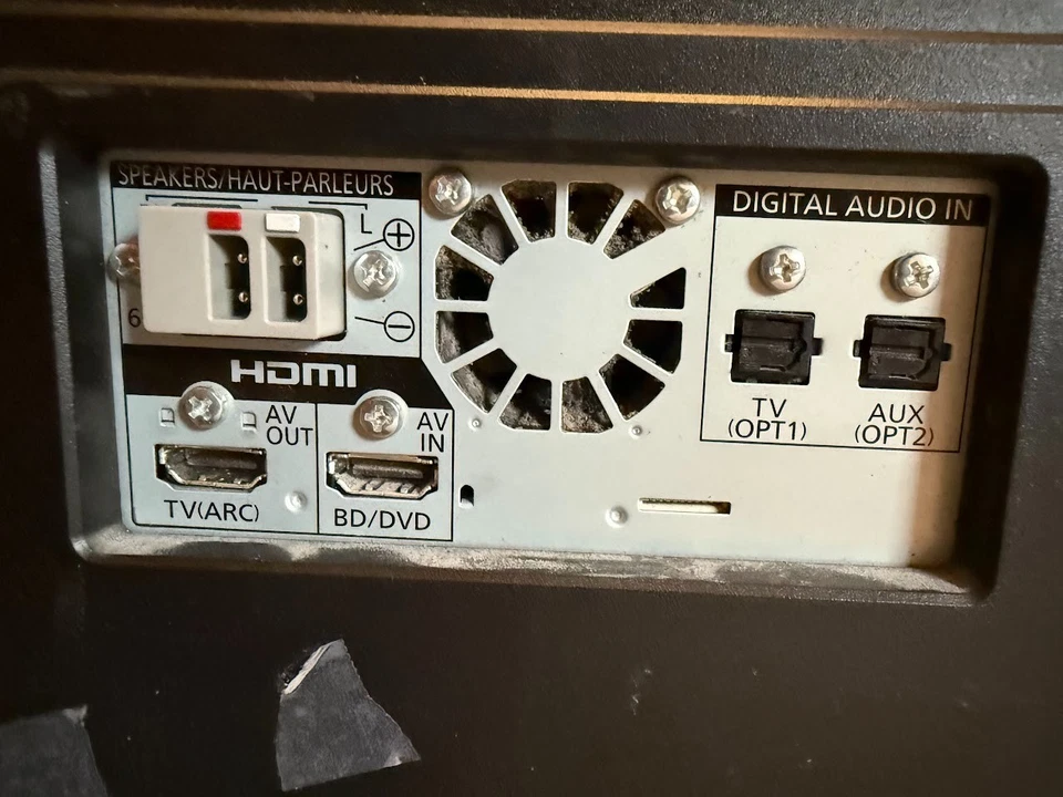 Panasonic SU-HTB20 solo unità subwoofer | HDMI ARC | ottica in | usato senza cavo - Immagine 3 di 3