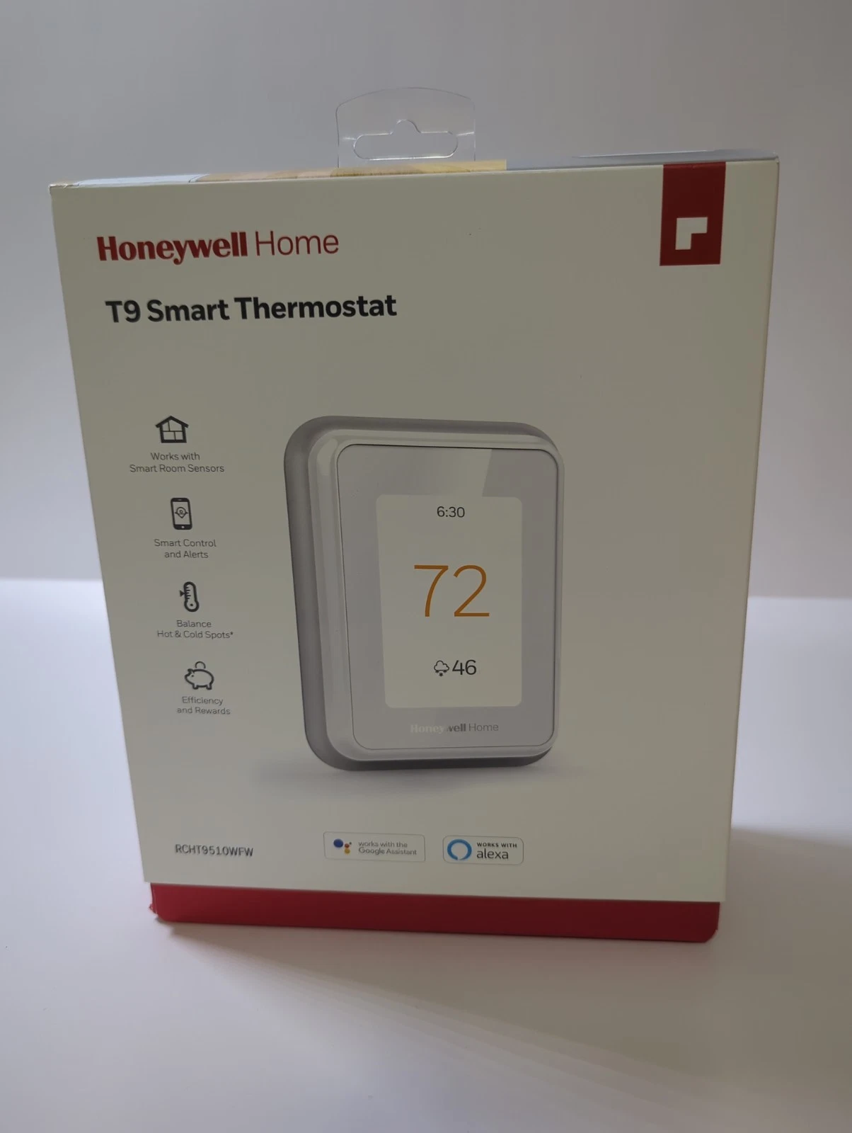 Honeywell RCHT9510WFW Home T9 Smart Thermostat - White