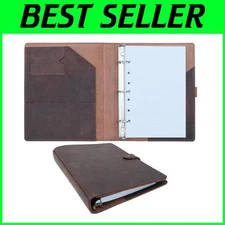 Handcrafted Genuine Leather Journal 5.5"x8.5" - Stylish Organizer for Daily Use