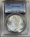 1896 P PCGS MS63 - Silver Morgan Dollar - $1 US Coin - Light Toning - Looks PL