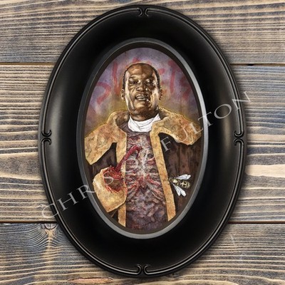 Candyman Horror Movie Framed Art Print Artist Chris Oz Fulton Signed!!