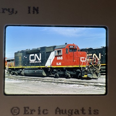 Original Fujichrome roster Elgin, Joliet & Eastern EJE 668 SD38-2, built 11/75