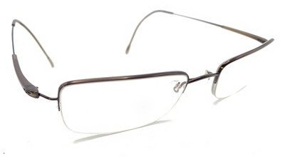 Silhouette 7784 40 6053 Titanium Brown Half Rim Eyeglasses Frames 51-19 140