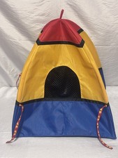 Build A Bear Pop Up Tent BABW Red Blue Yellow