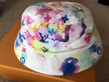 Louis Vuitton Watercolor Monogram Bucket Hat Multicolor LV Virgil Abloh 4016AK