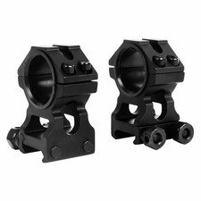 Black High Profile Picatinny Scope Rings 1 inch/30mm Dual Rings Scope Mounts