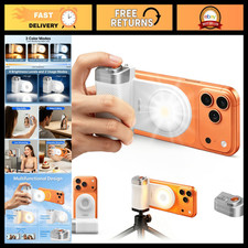 Magnetic Phone Selfie Grip with LED Light  Remote Shutter for TikTok  Photogra