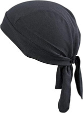 Sweat Wicking Skull Cap Beanie Doo Rag Pirate Hat Bandana Head Wrap Unisex