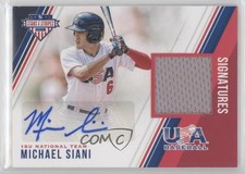 2018 USA Baseball Stars & Stripes and Material Signatures Mike Siani Auto 1b8