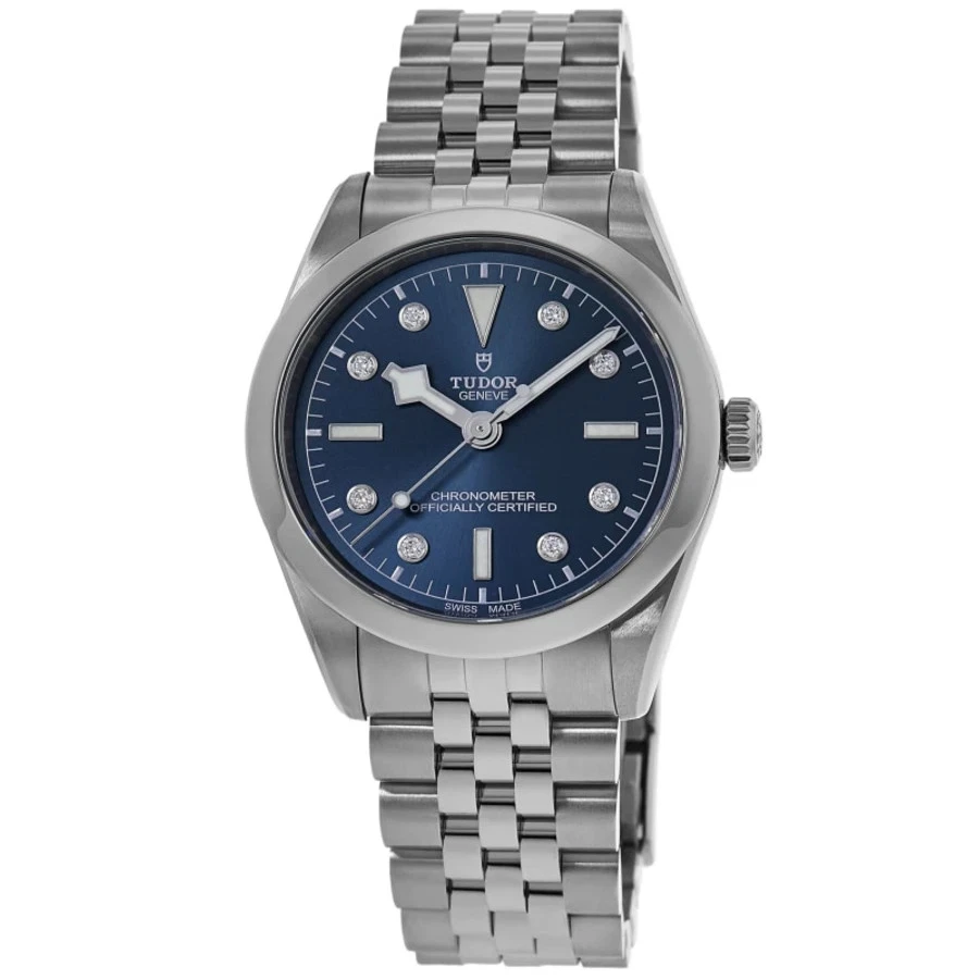 Nuevo reloj para mujer Tudor Black Bay 36 esfera azul diamante acero M79640-0005
