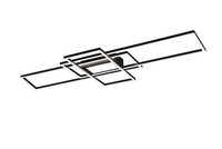 Moderne Led-Deckenleuchte Mit Fernbedienung Design Schwarz TR065