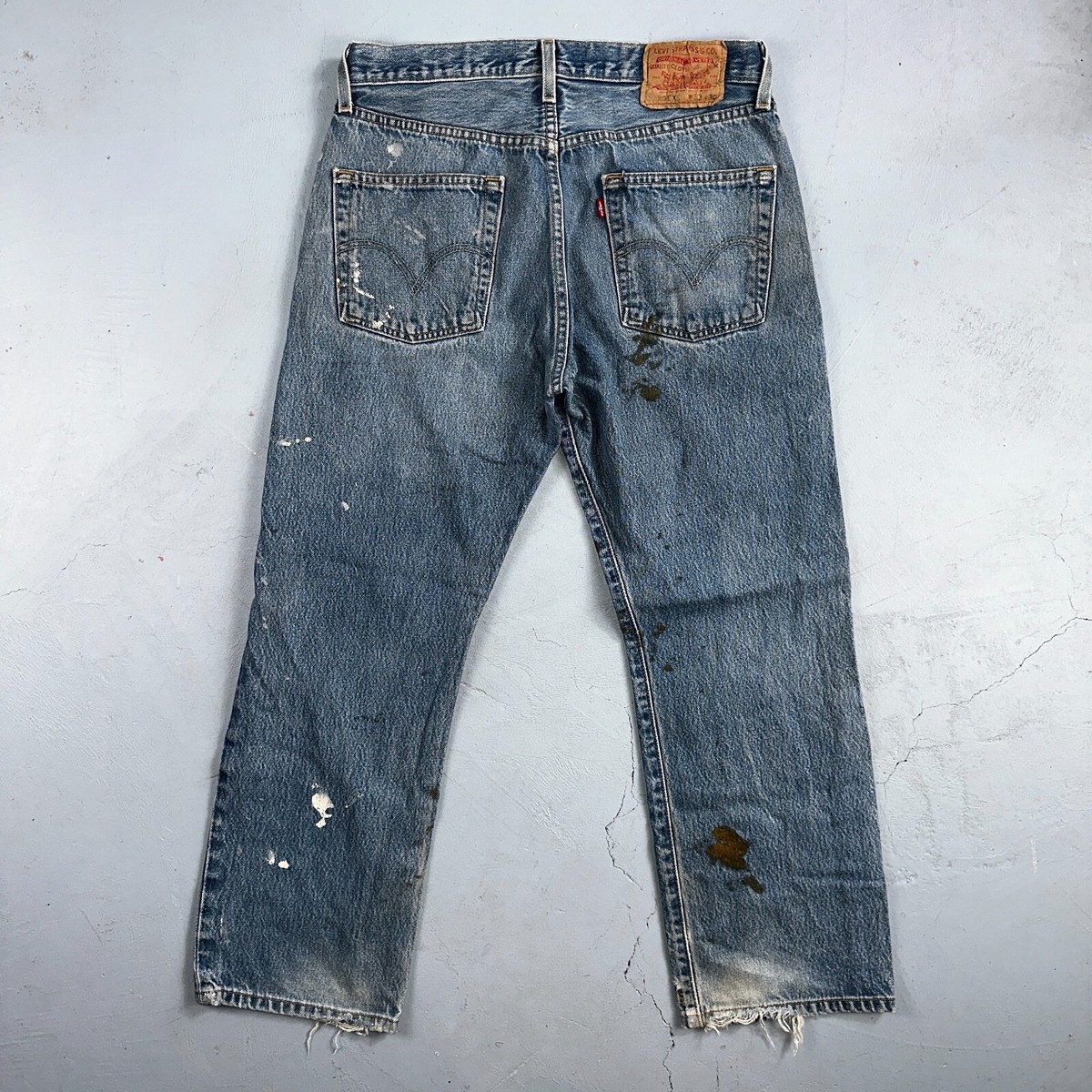 Levis 501 Vintage 90s XX Straight Leg Jeans Y2K Thrashed