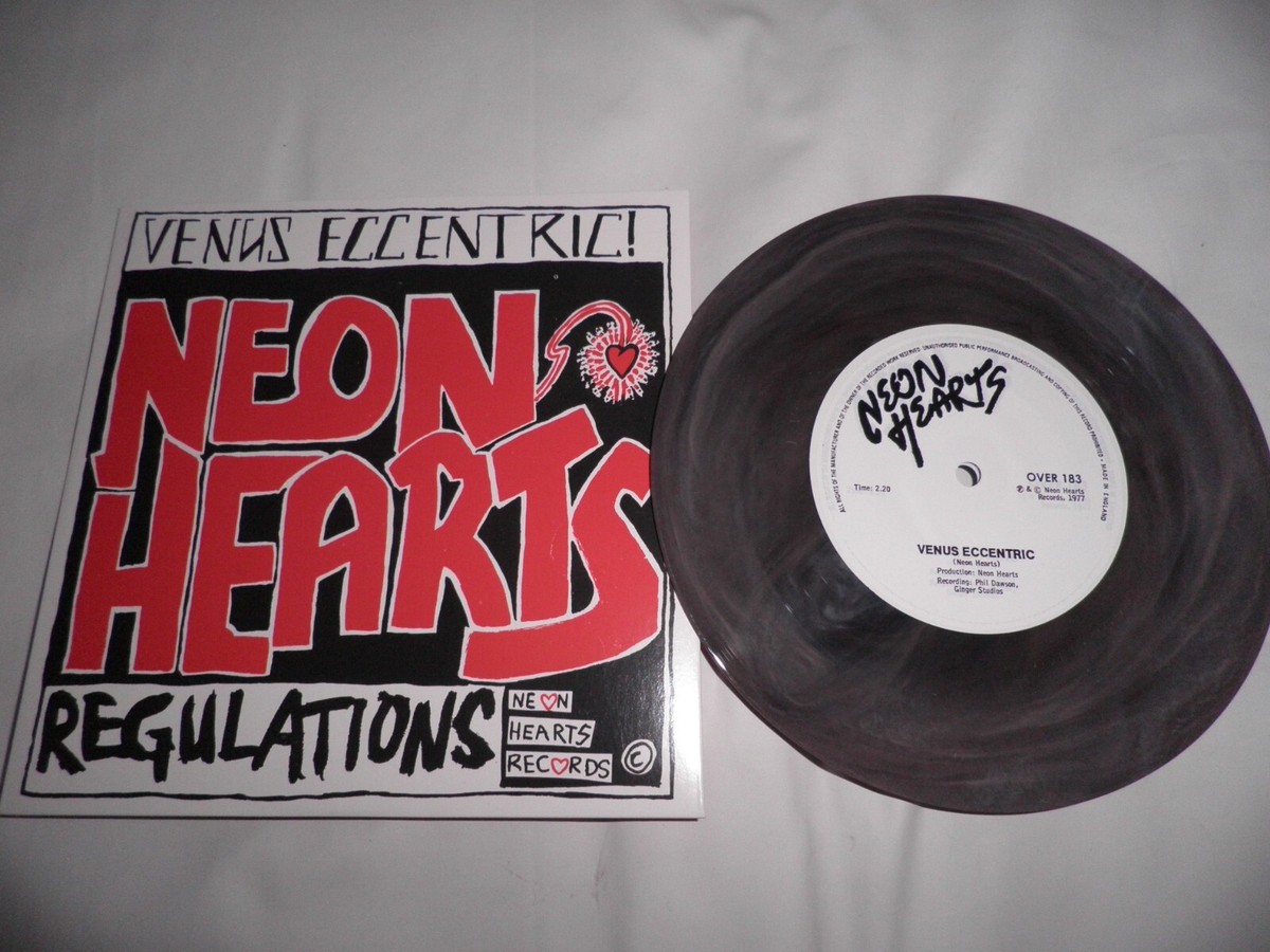 neon hearts venus eccentric grey vinyl new reissue punk new wave