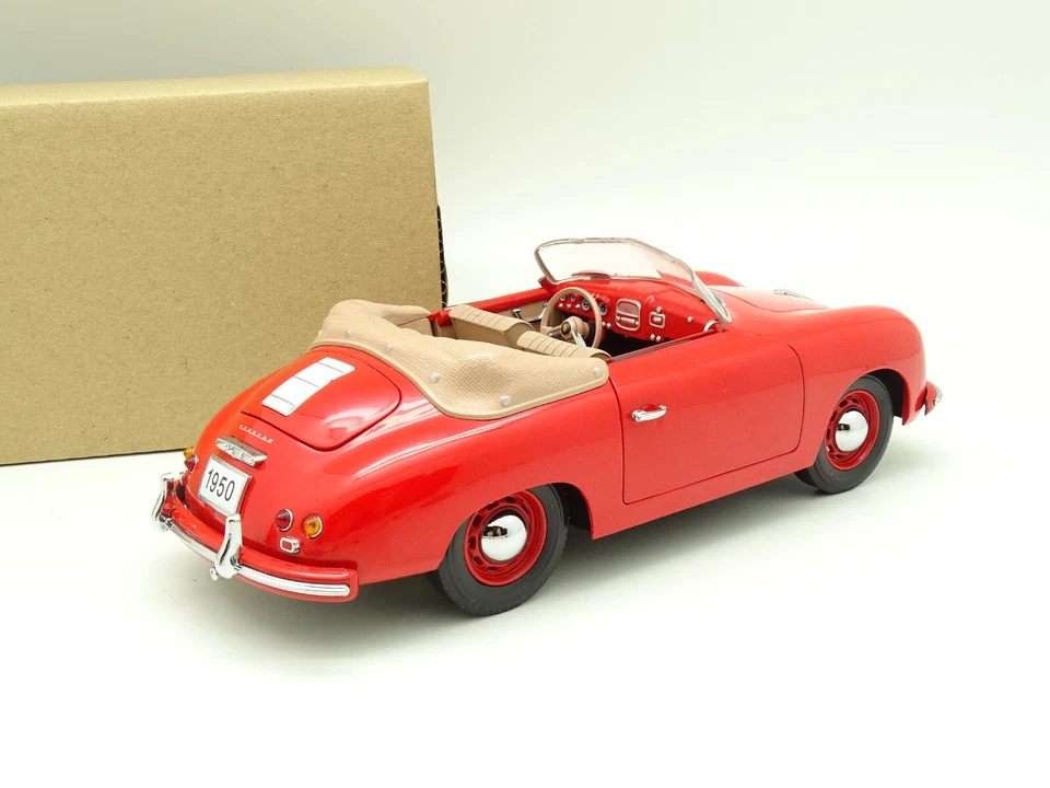 Signature Primo Miniatura Sb 1/18 - Porsche 356 Cabrio Rosso 1950 - Immagine 3 di 3