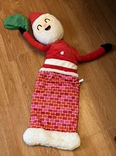 XL Jumbo Size Santa in Chimney Christmas Holiday Crinkle Squeaker Dog Toy