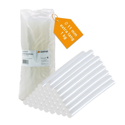Standard Klebesticks 11mm 1kg 40St für Klebepistole transparente Heißklebesticks