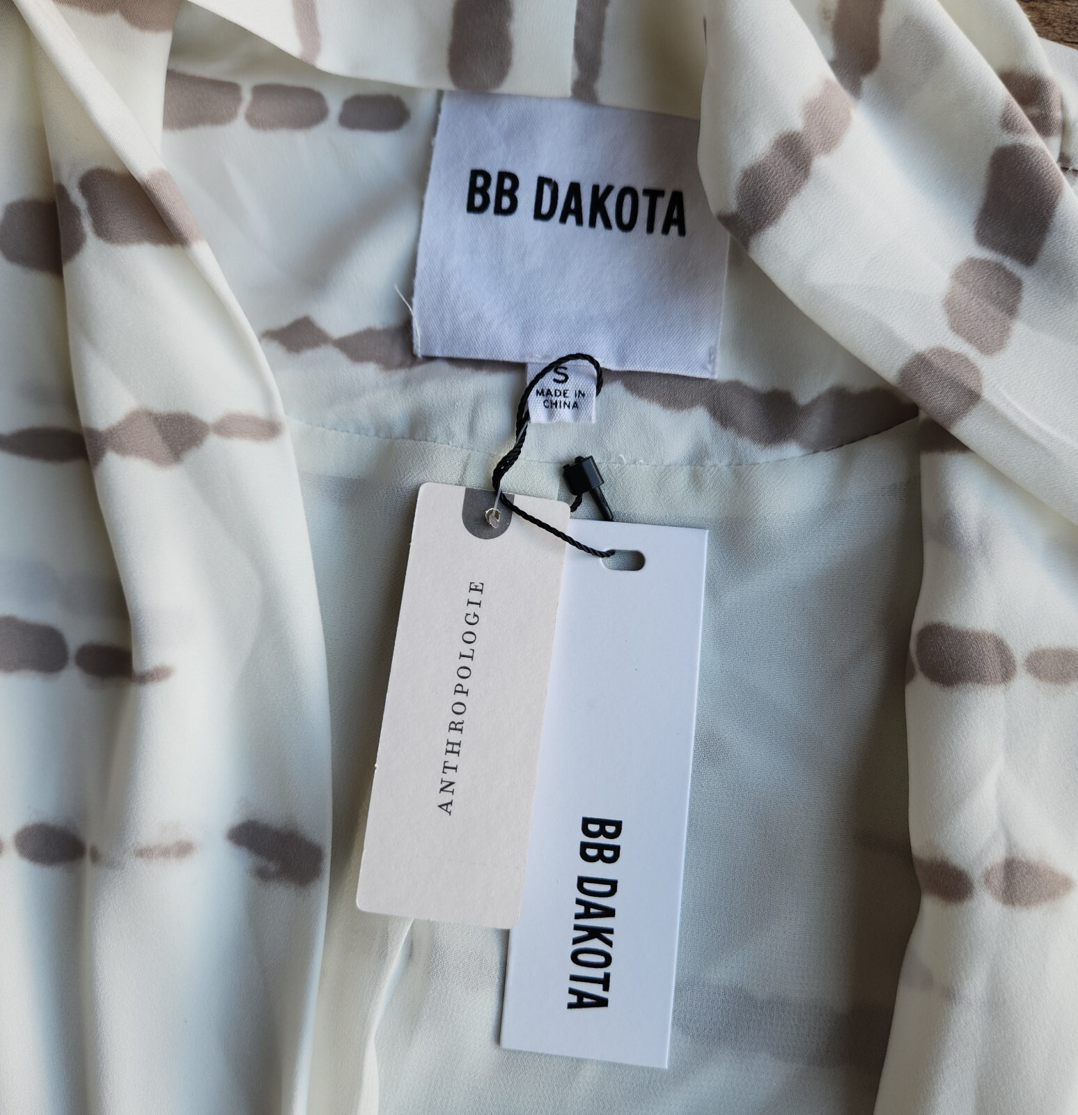 NEW Anthropologie x BB Dakota Deedra Long Duster Jacket Pocket Chiffon Sz.S