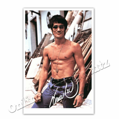 Bruce Lee ++ Artes Marciales Y Cine Leyenda ++ Autograph Photo  