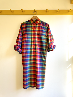 ISSEY MIYAKE IS Sport very old label vintage 70s madras plaid 