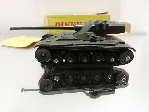 DINKY TOYS NO 80C CHAR AMX 13 TONNES TANK MADE IN FRANCE - Picture 2 of 12