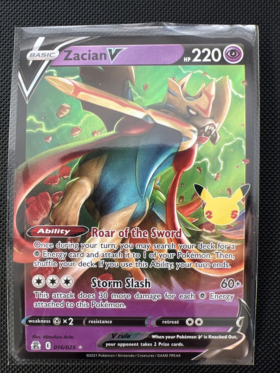 pokemon card zacian v price Zacian V (TG21/TG30) [Sword & Shield: Astral Radiance] Moderately Played Holofoil