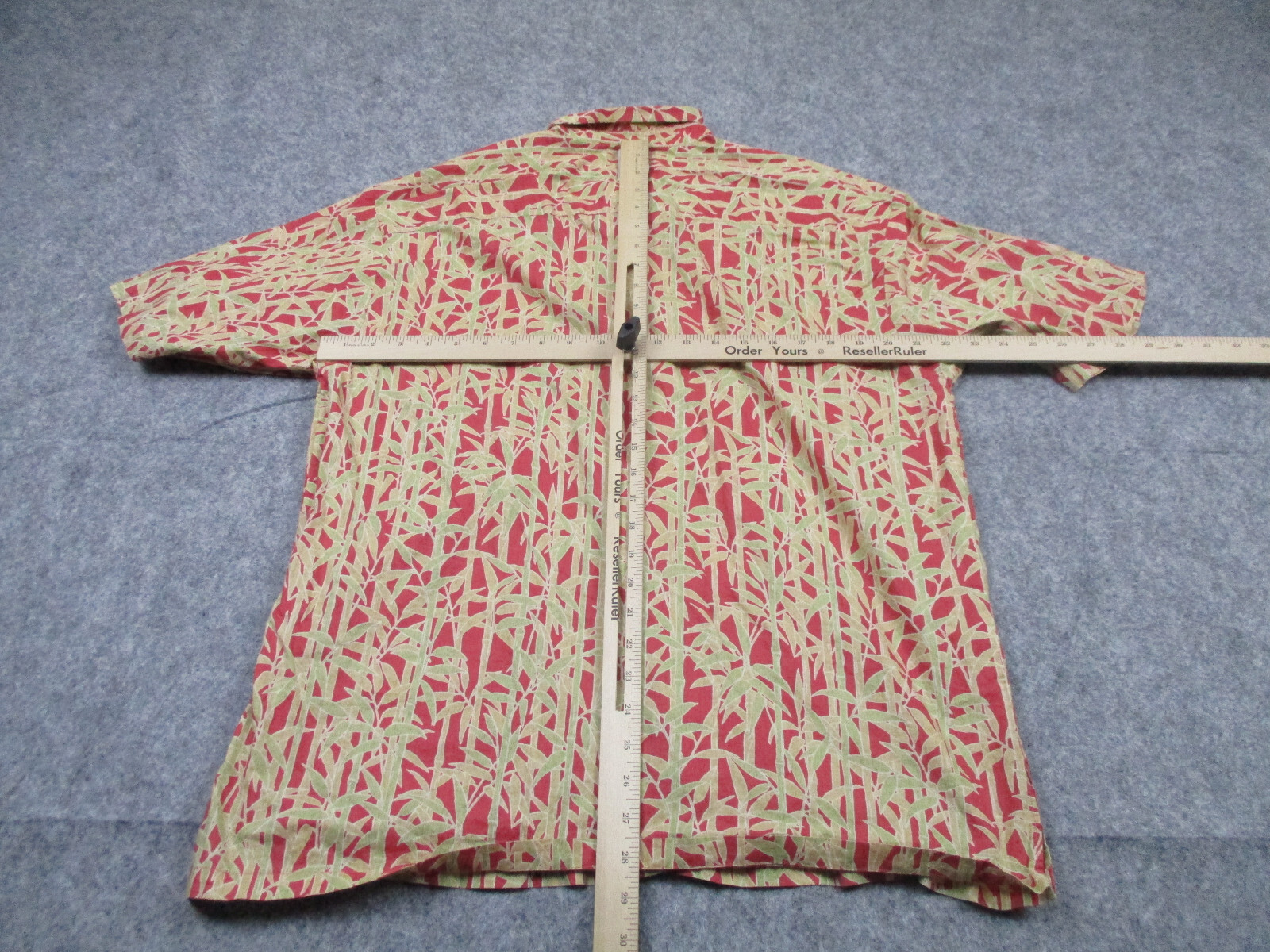 Tori Richard Shirt Mens Large Red Green Floral Bu… - image 5