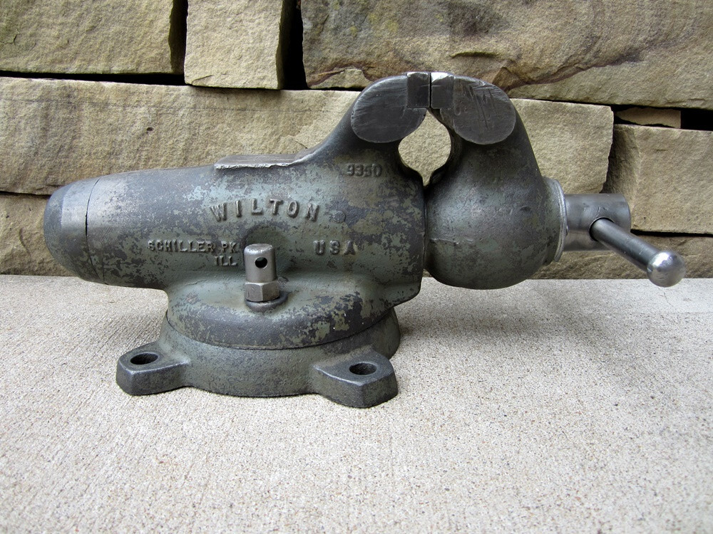 Vintage Wilton 3.5" Machinist Bench Vise 350S Bullet Vise Made in USA