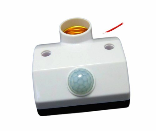 Light Lamp Holder Motion Sensor Automatic Bulb Adaptor E27 Screws Switch New - Picture 5 of 5