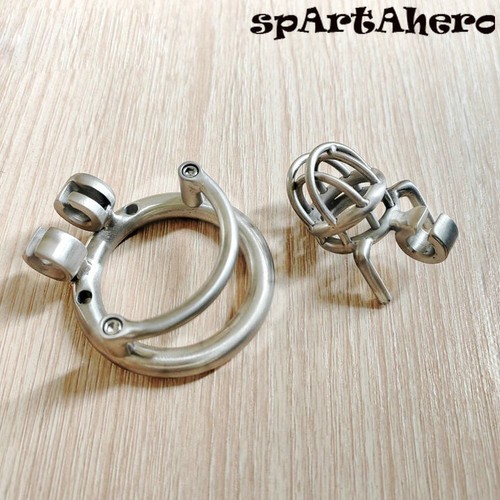 Male Chastity Cage Custom Mini Metal Cage Micro Size Men Bondage Restraint Lock - Picture 15 of 15