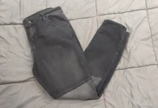 Old Navy Black Rockstar Skinny Jeans Jeggings Womens Size 14R Mid-Rise 