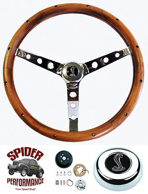 Grant 966 Classic Wood Steering Wheel W/ Mustang Button, 15 In - Foto 7
