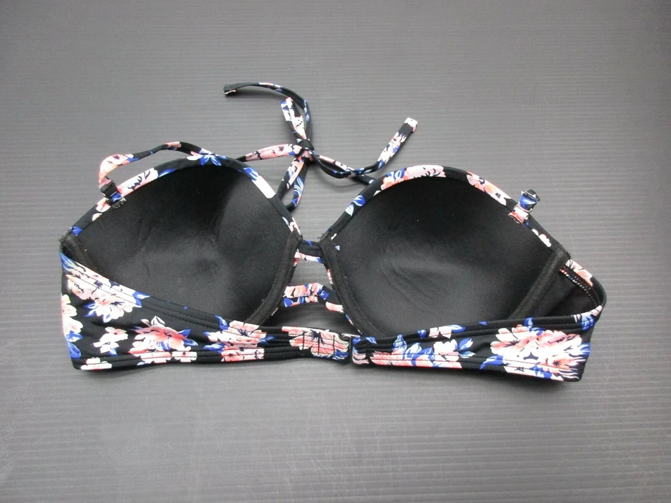 Top de bikini con aros multicolor talla L Xhilaration para mujer 1B Foto 3 de 4