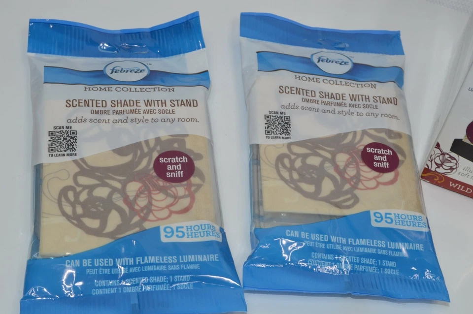 Huge Lot Febreze Flameless Luminaire W/ Scented Shade Starter Kit Wild Berries - Image 4 of 4