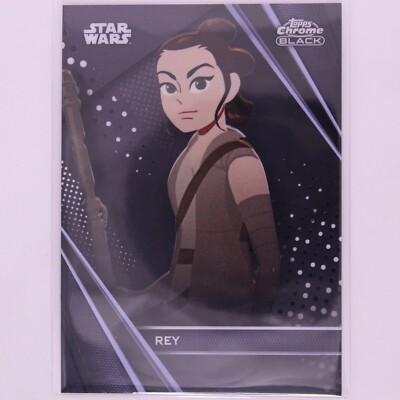 2023 Topps Chrome Black Star Wars Rey #AS-3 SP Daisy Ridley