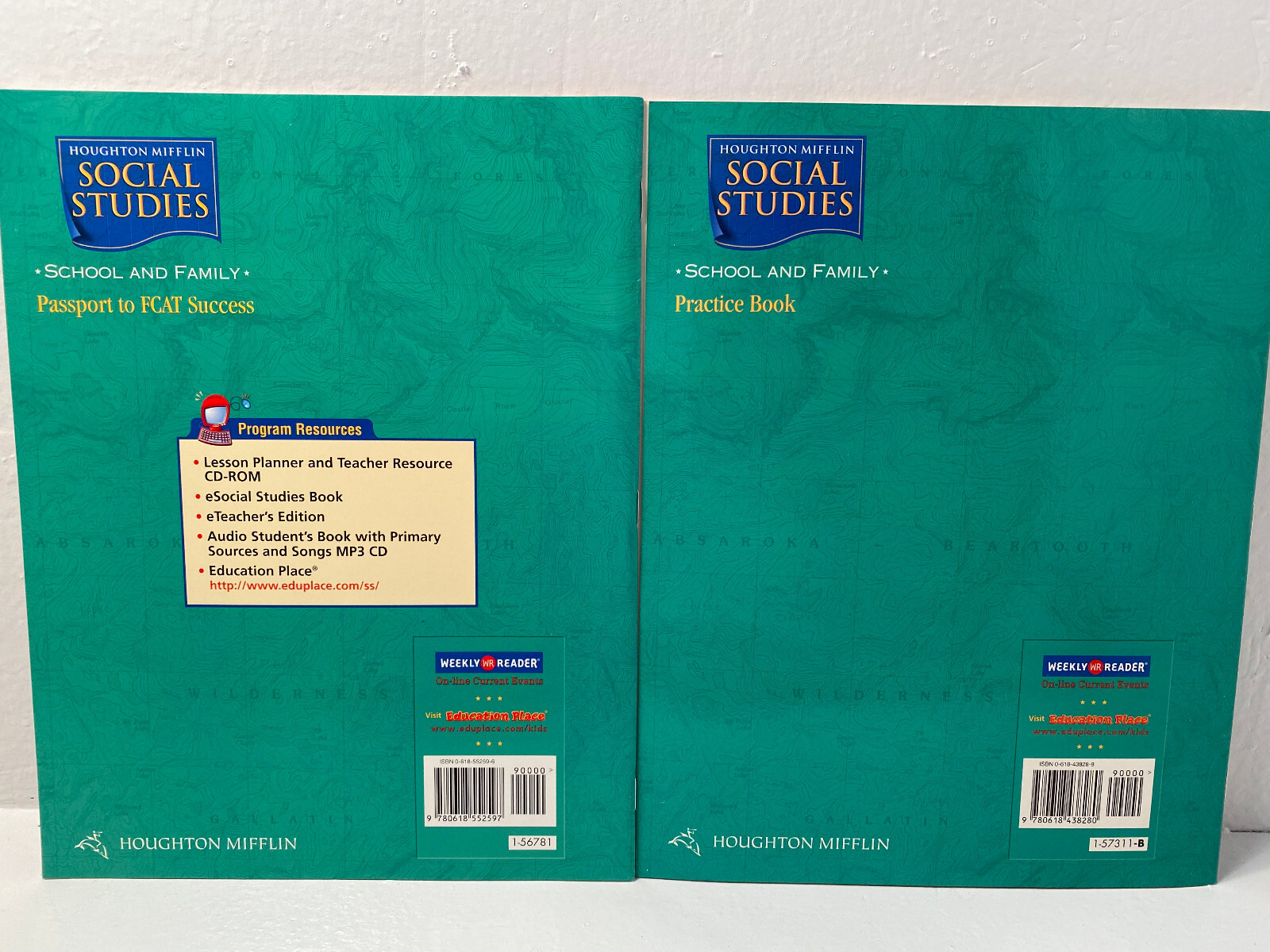 Social Studies Practice Book (Level 1) & FCAT Success Reading Test Prep