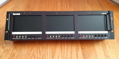 Marshall V-R63P-SDI Triple 5.8 '' Rack Mounted LCD Monitor with SDI