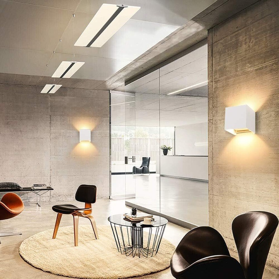 Cube LED Wall Lights Modern Up Down Sconce Lighting Fixture Lamp