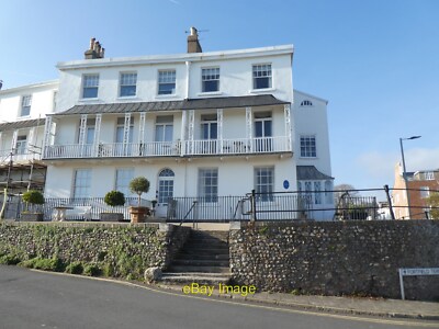 Foto 6x4 Nr. 1, Fortfield Terrasse, Sidmouth und blaue Plakette The Eastern e c2019