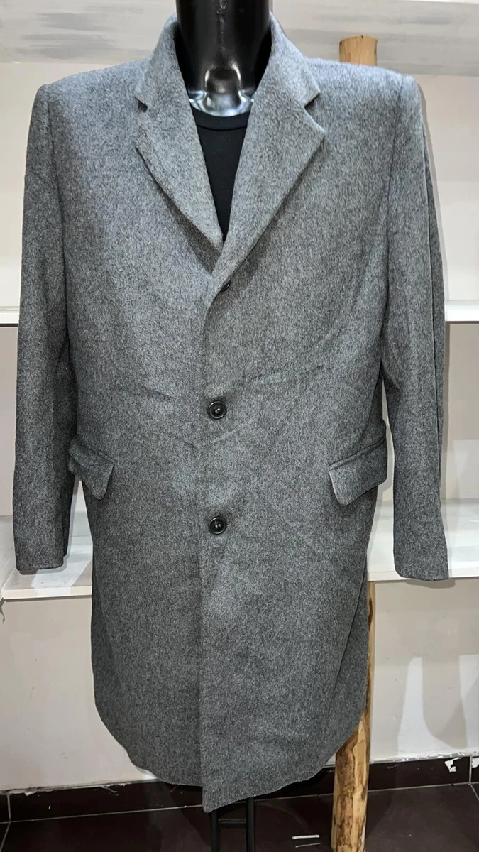 Manteau GUESS En Laine Gris - Taille XL - Occasion Très Bon état - Vintage Homme