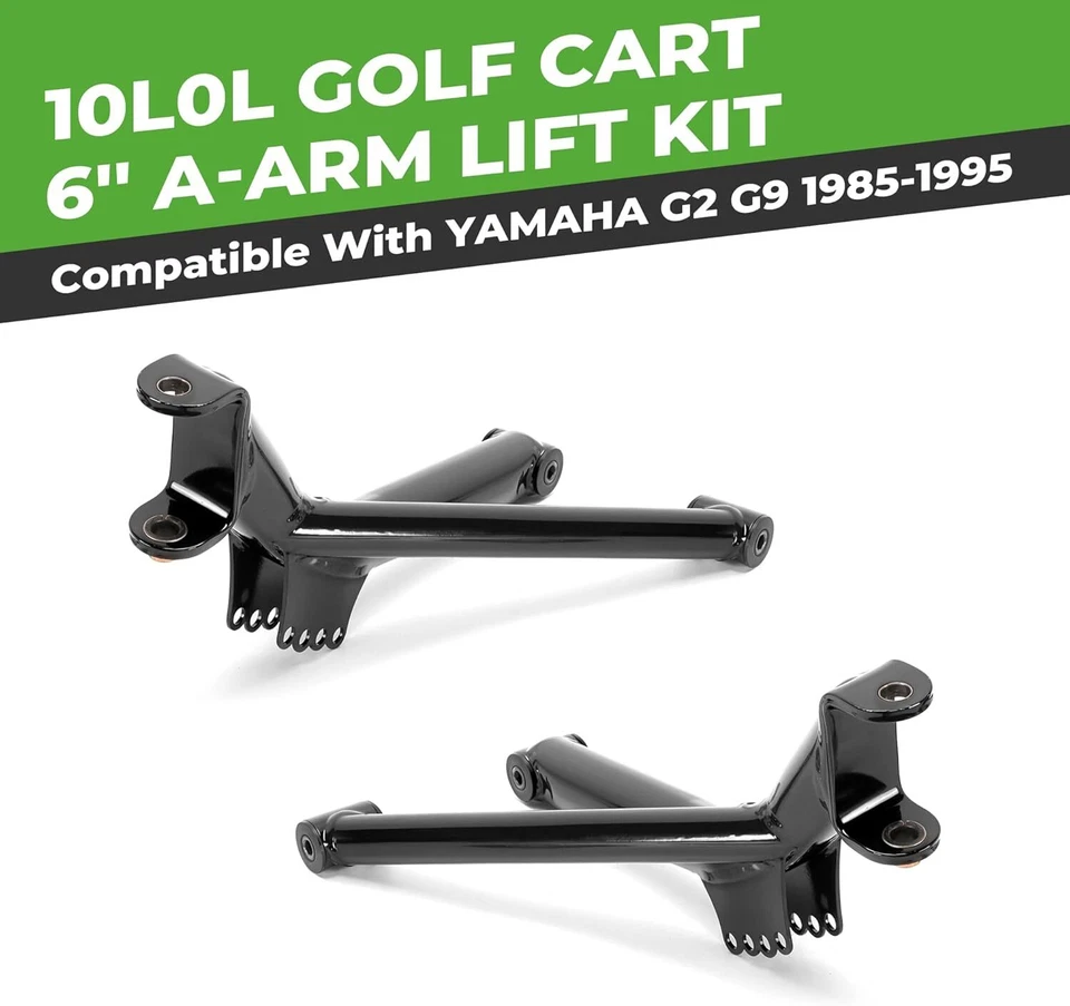 Kit de elevación de brazo en A de alta resistencia 10L0L 6" para carro de golf Yamaha G2 G9 1985-1995 Foto 3 de 4