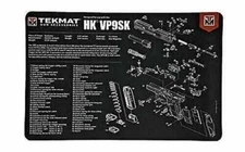 TekMat TEKR17HKVP9SK Original Cleaning Mat HK VP9SK Parts Diagram 11" x 17"