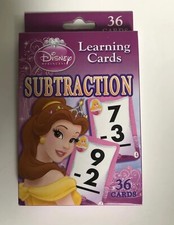 Disney Princess Subtraction Learning Cards NEW Free Shipping