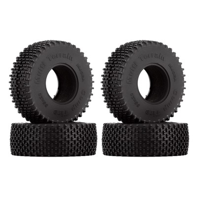 INJORA 1.0 Tires--S5 All Terrain Comp Pin Crawler Tires for TRX4M SCX24 FCX24